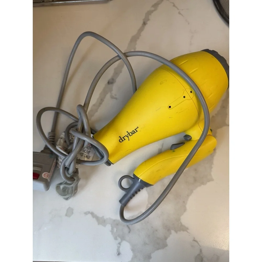 Drybar Baby Buttercup Travel Hair Blow Dryer Yellow For Parts only
